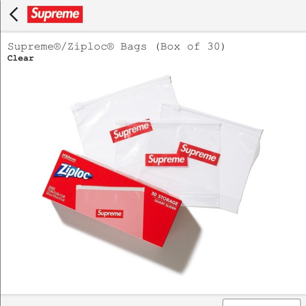 Supreme Ziploc Bags